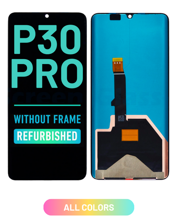 Huawei P30 Pro -OLED Screen Assembly Replacement Without frame (Refurbished) (All Colors)