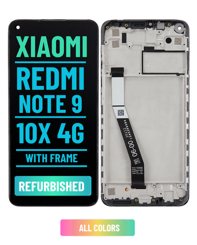 Redmi Note 9 / 10X 4G - OLED Screen Assembly Replacement With frame (Refurbished) (All Colors)