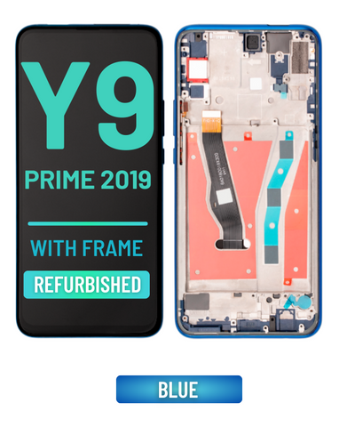 Huawei Y9 Prime  OLED Screen Assembly Replacement With frame (Refurbished) (BLUE)