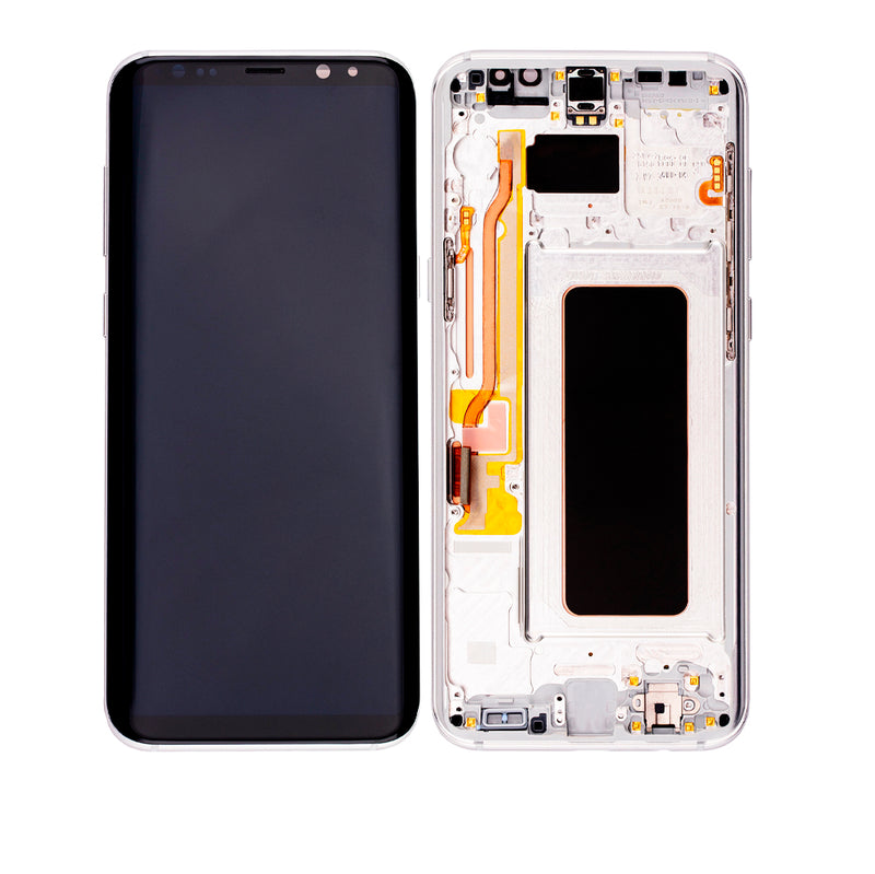 Samsung Galaxy S8 Plus LCD Screen Assembly Replacement With Frame (OLED PLUS) (Arctic Silver)