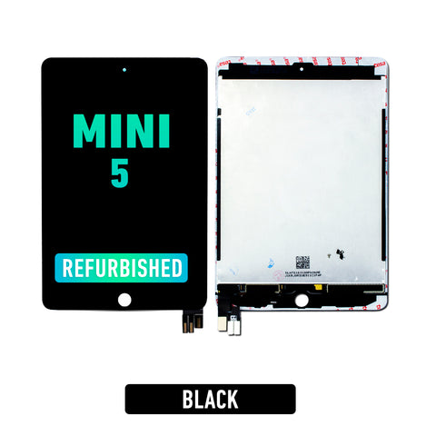 iPad Mini 5 LCD Screen Assembly Replacement With Digitizer (Sleep / Wake Sensor Flex Pre-Installed) (Refurbished Premium) (Black)