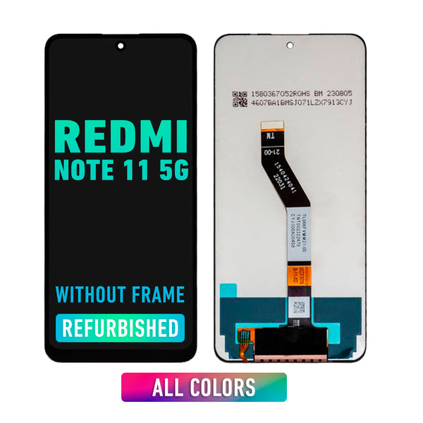 Redmi Note 11 5G -OLED Screen Assembly Replacement Without frame (Refurbished) (All Colors)