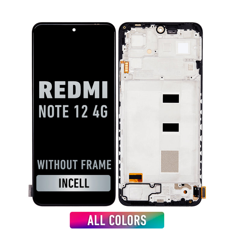 Redmi Note 12 4G LCD Screen Assembly Replacement Without Frame (Incell) (All Colors)