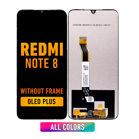 Redmi Note 8 LCD Screen Assembly Replacement Without Frame (OLED Plus) (All Colors)
