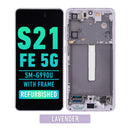 Samsung Galaxy S21 FE 5G OLED Screen Assembly Replacement With Frame (G990U) (NORTH AMERICA VERSION) (Refurbished) (Lavender)