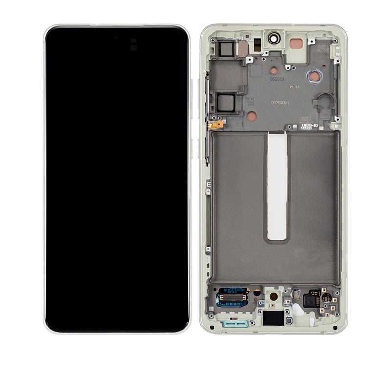Samsung Galaxy S21 FE 5G OLED Screen Assembly Replacement With Frame (G990U) (NORTH AMERICA VERSION) (Refurbished) (Olive)