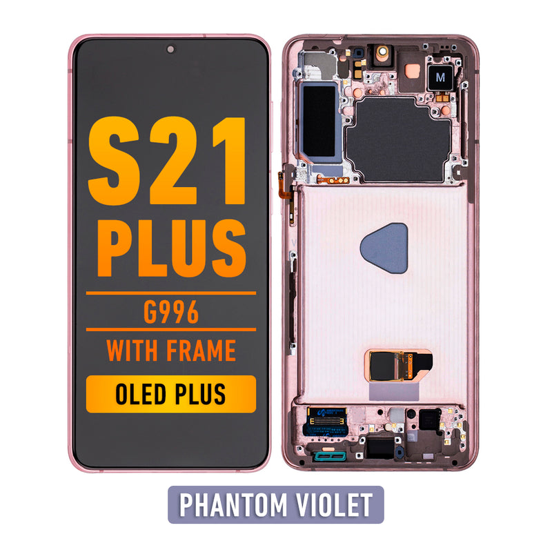 Samsung Galaxy S21 Plus OLED Screen Assembly Replacement With Frame (OLED PLUS) (Phantom Violet)