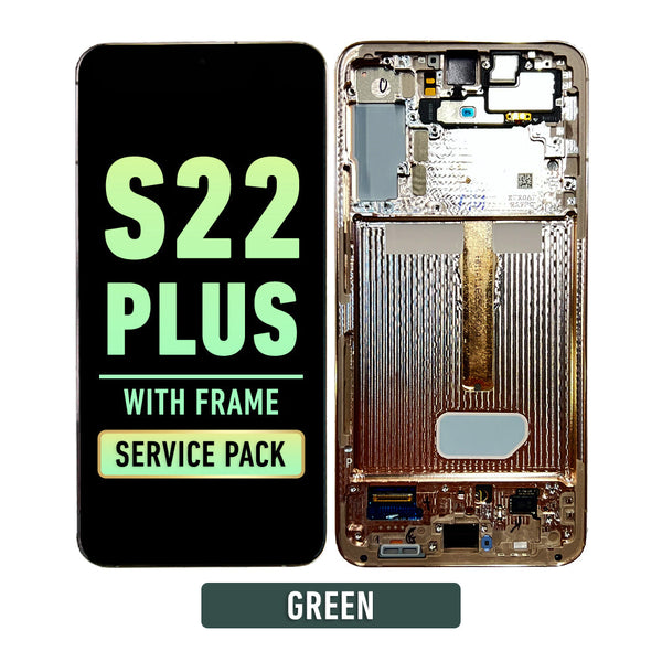 Samsung Galaxy S22 Plus OLED Screen Assembly Replacement With Frame (Service Pack) (Green)