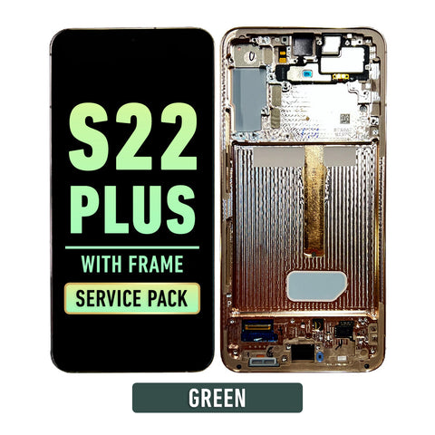 Samsung Galaxy S22 Plus OLED Screen Assembly Replacement With Frame (Service Pack) (Green)