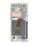 Samsung Galaxy S23 Ultra 5G OLED Screen Assembly Replacement With Frame (Refurbished) (Cream)