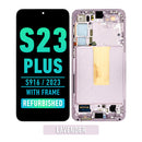 Samsung Galaxy S23 Plus 5G OLED Screen Assembly Replacement With Frame (Refurbished) (Lavender)