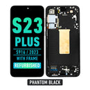 Samsung Galaxy S23 Plus 5G OLED Screen Assembly Replacement With Frame (Refurbished) (Phantom Black)