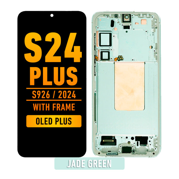 Samsung Galaxy S24 Plus 5G OLED Screen Assembly Replacement With Frame (OLED PLUS) (Jade Green)