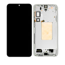 Samsung Galaxy S24 Plus 5G OLED Screen Assembly Replacement With Frame (Refurbished) (Marble Gray)