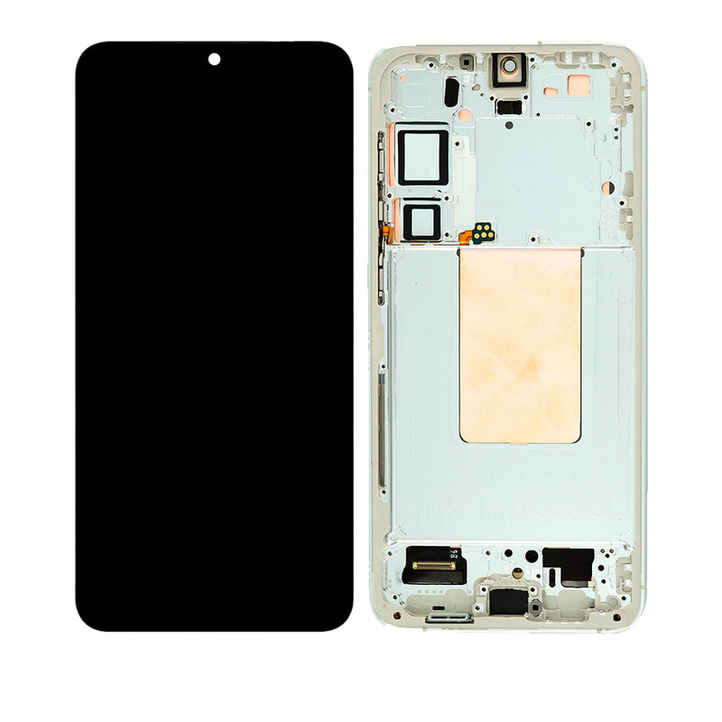 Samsung Galaxy S24 Plus 5G OLED Screen Assembly Replacement With Frame (OLED PLUS) (Amber Yellow)