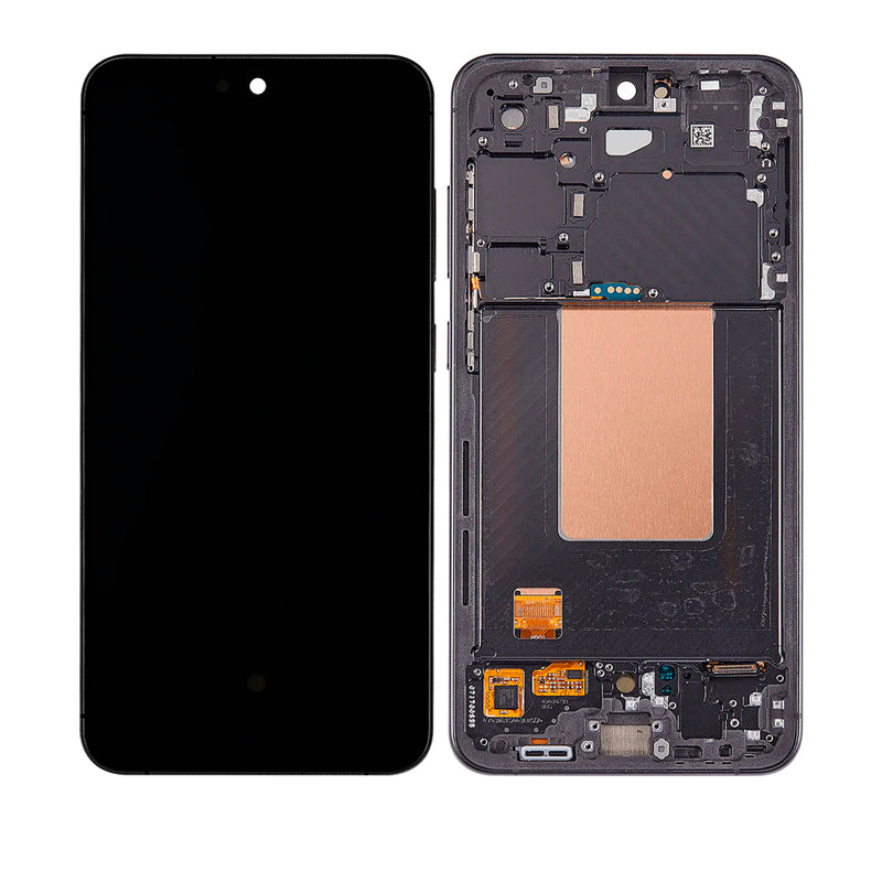 Samsung Galaxy S24 FE 5G OLED Screen Assembly Replacement With Frame (Refurbished) (Graphite)