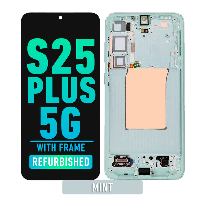 Samsung Galaxy S25 Plus 5G OLED Screen Assembly Replacement With Frame (Refurbished) (Mint)