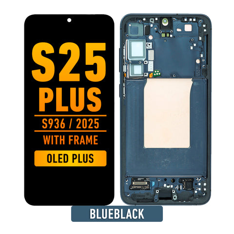 Samsung Galaxy S25 Plus 5G OLED Screen Assembly Replacement With Frame (OLED PLUS) (BlueBlack)