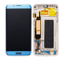 Samsung Galaxy S7 Edge OLED Screen Assembly Replacement With Frame (INT Version) (Incell) (Coral Blue)