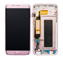 Samsung Galaxy S7 Edge OLED Screen Assembly Replacement With Frame (US Version) (Aftermarket Incell) (Pink Gold)