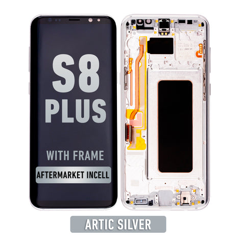 Samsung Galaxy S8 Plus LCD Screen Assembly Replacement With Frame (Aftermarket Incell) (Arctic Silver)