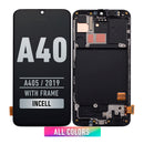 Samsung Galay A40 (A405 / 2019) LCD Screen Assembly Replacement With Frame (Aftermarket Incell) (All Colors)