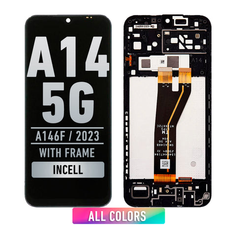 Samsung Galaxy A14 (A145F / A145M) A14 5G (A146B / 2023) LCD Screen Assembly Replacement With Frame (INCELL) (All Colors)