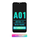 Samsung Galaxy A01 (A015A / F / 2020) LCD Screen Assembly Replacement With Frame (144.2) (Micro-USB / Narrow FPC Connector) (Refurbished) (All Colors)