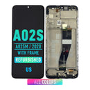 Samsung Galaxy A02s (A025U/M / 2020) LCD Screen Assembly Replacement With Frame (US Version) (Refurbished) (All Colors)