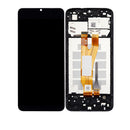Samsung Galaxy A03 Core (A032 / 2021) LCD Screen Assembly Replacement With Frame (Refurbished) (Black)
