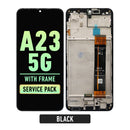 Samsung Galaxy A23 5G (A236 / 2022) LCD Screen Assembly Replacement With Frame (Service Pack) (Black)
