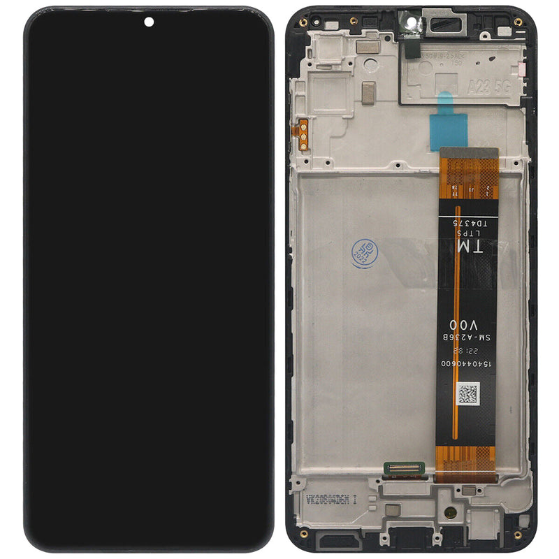 Samsung Galaxy A23 5G (A236 / 2022) LCD Screen Assembly Replacement With Frame (Service Pack) (Black)