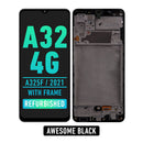 Samsung Galaxy A32 4G(A325F / 2021) LCD Screen Assembly Replacement With Frame (INT Version) (Refurbished) (Awesome Black)