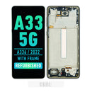 Samsung Galaxy A33 5G (A336 / 2022) OLED Screen Assembly Replacement With Frame (Refurbished) (White)