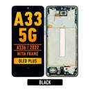 Samsung Galaxy A33 5G (A336 / 2022) (6.36") OLED Screen Assembly Replacement With Frame (OLED PLUS) (Black)
