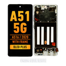 Samsung Galaxy A51 5G (A516 / 2020) OLED Screen Assembly Replacement With Frame (OLED PLUS) (Prism Cube White)