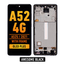 Samsung Galaxy A52 4G (A525 / 2021) (6.46") OLED Screen Assembly Replacement With Frame (OLED PLUS) (Awesome Black)