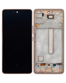 Samsung Galaxy A53 5G (A536 / 2022) OLED Screen Assembly Replacement With Frame (Refurbished) (Peach)