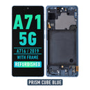 Samsung Galaxy A71 5G (A716 / 2019) OLED Screen Assembly Replacement With Frame (Refurbished) (Prism Cube Blue)