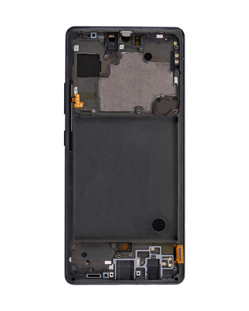 Samsung Galaxy A71 5G (A716 / 2019) OLED Screen Assembly Replacement With Frame (Refurbished) (Prism Cube Black)