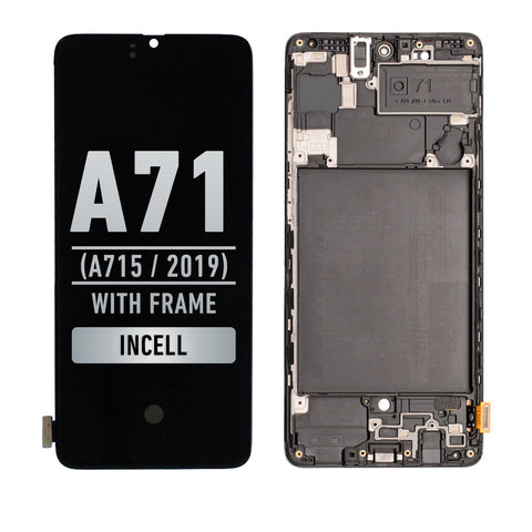 Samsung Galaxy A71 (A715 / 2019) LCD Screen Assembly Replacement With Frame (Aftermarket Incell)