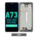 Samsung Galaxy A73 5G (A736 / 2022) OLED Screen Assembly Replacement With Frame (Refurbished) (Gray)