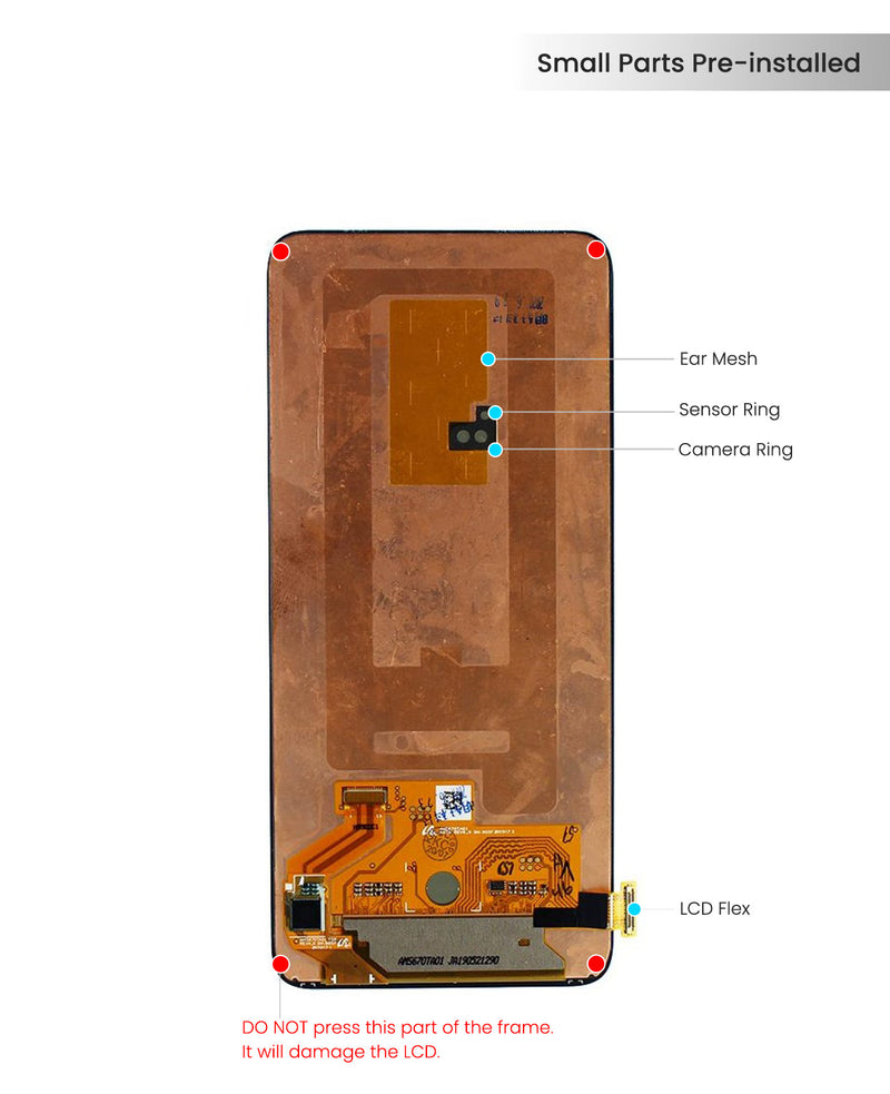 Samsung Galaxy A80 (A805 / 2019) OLED Screen Assembly Replacement Without Frame (All Colors) (Refurbished)
