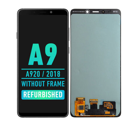 Samsung Galaxy A9 (A920 / 2018) OLED Screen Assembly Replacement Without Frame (Refurbished) (Black)
