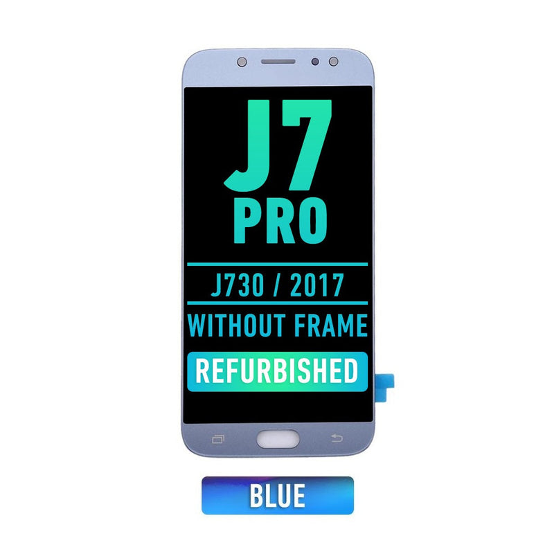 Samsung Galaxy J7 Pro (J730 / 2017) OLED Screen Assembly Replacement Without Frame (Refurbished) (Blue)