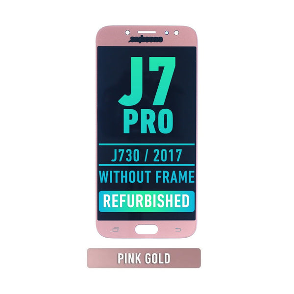 Samsung Galaxy J7 Pro (J730 / 2017) OLED Screen Assembly Replacement Without Frame (Refurbished) (Pink)