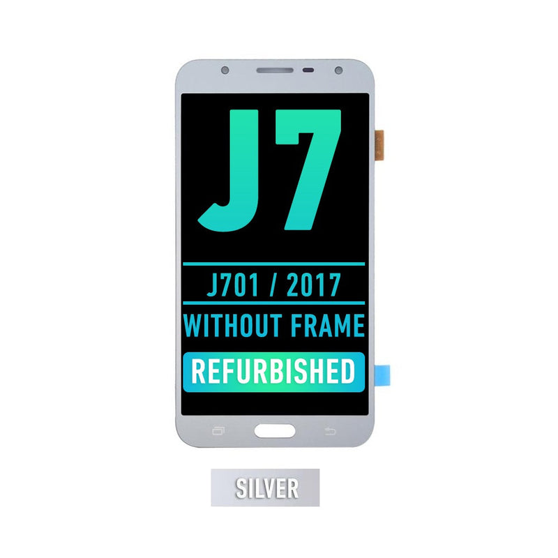 Samsung Galaxy J7 (J701 / 2017) OLED Screen Assembly Replacement Without Frame (Refurbished) (Silver)