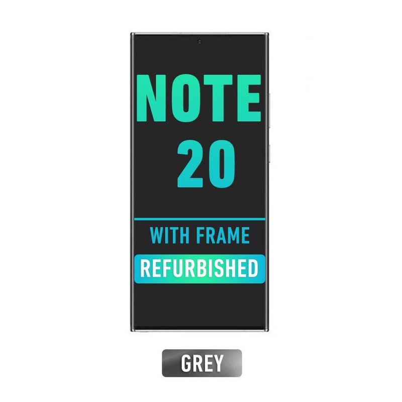 Samsung Galaxy Note 20 OLED Screen Assembly Replacement With Frame (Refurbished) (Mystic Gray)