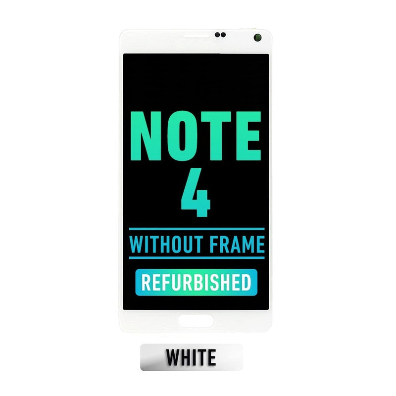 Samsung Galaxy Note 4 OLED Screen Assembly Replacement Without Frame (Refurbished) (White)