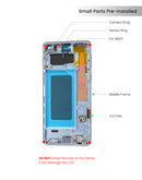 Samsung Galaxy S10 OLED Screen Assembly Replacement With Frame (Refurbished) (Ceramic / Prism Black)